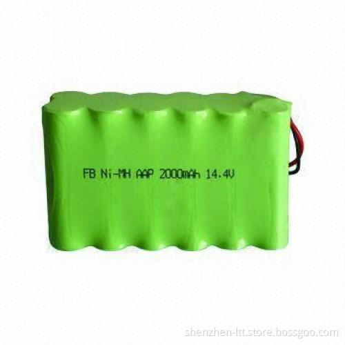 NiMH AA x 1,800mAh Rechargeable Battery Pack with UL/CE/RoHS Marks, 24V Voltage, Long Life Cycle